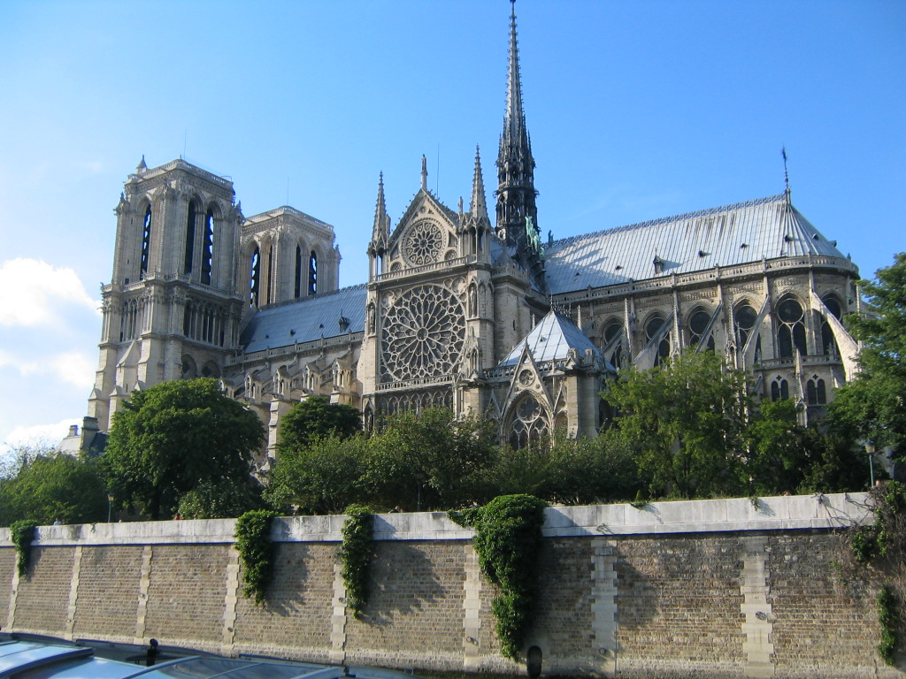 Notre Dame Rose Window Seine